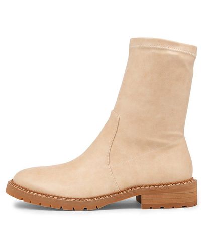MOLLINI Royalty Mo Stretch Smooth Boots - Natural
