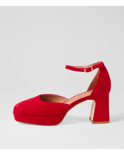 MOLLINI Nest Mo Suede Shoes - Red