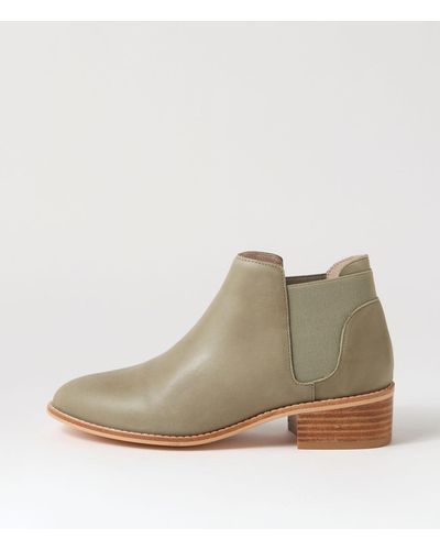 Nude Rylee Nu Leather Boots - Green