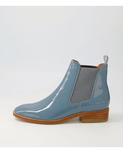 Diana Ferrari Beaufort Df Patent Leather Boots - Blue