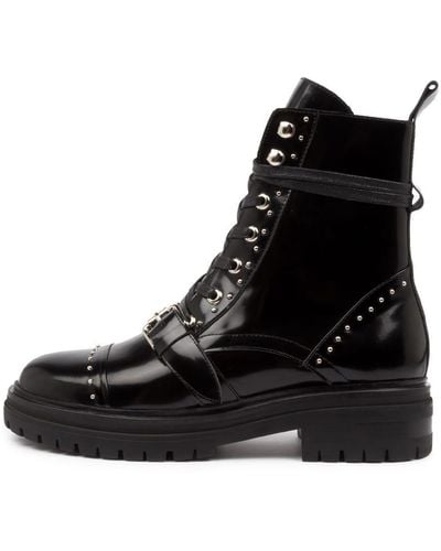 MOLLINI Ashburn Mo Box Leather Boots - Black