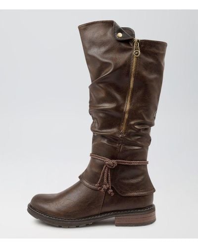 I LOVE BILLY Maldivian Il Smooth Boots - Brown