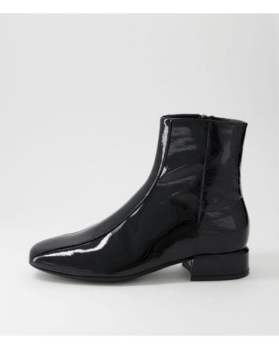 DJANGO & JULIETTE Vamee Dj Patent Leather Boots - Black