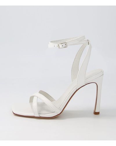 Sol Sana Monaco Heel Ss Leather Sandals - White