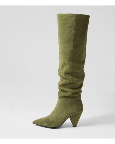 Sol Sana Luna Boot Ss Suede Boots - Green