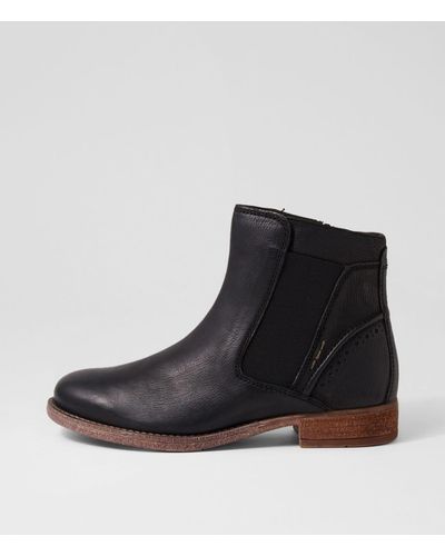 Josef Seibel Sienna 35 Js Leather Boots - Black