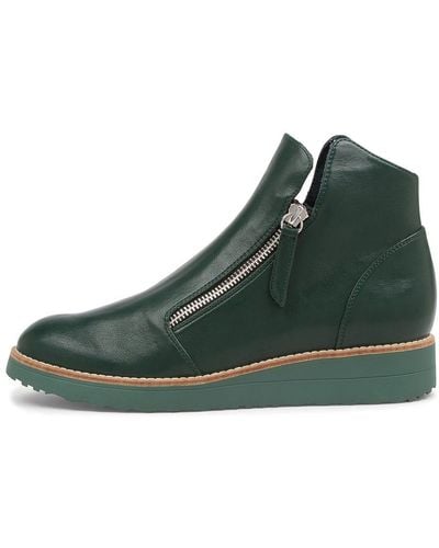 I LOVE BILLY Orie Emerald Emerald Sole Smooth Emerald Emerald Sole Boots - Green