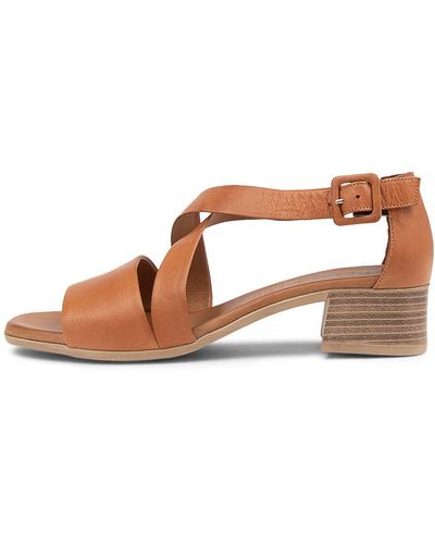 Diana Ferrari Tweet Df Leather Sandals - Natural