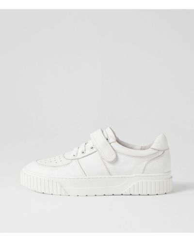 MOLLINI Jerriee Mo Leather Trainers - White