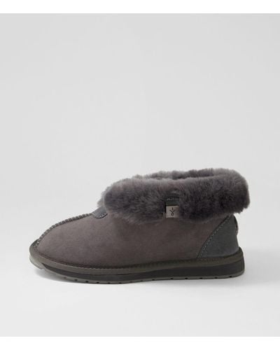 EMU Wp10532 Platinum Albany Em Sheepskin Shoes - Black
