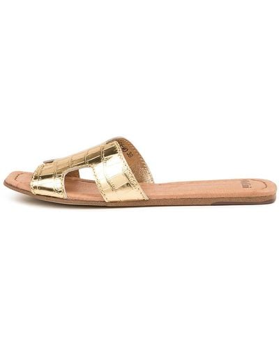 MOLLINI Leamon Mo Croc Sandals - Metallic