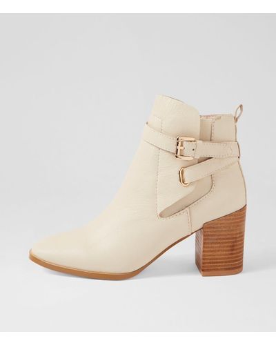 Nude Adelaide Nu Leather Boots - Natural