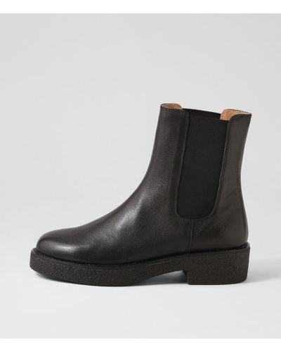 MOLLINI Favorite Mo Black Black Heel Leather Black Black Heel Boots