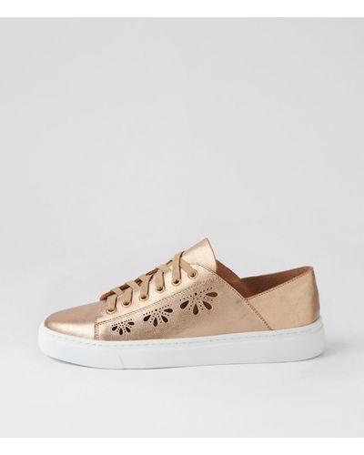 MOLLINI Obert Mo Leather Trainers - Natural