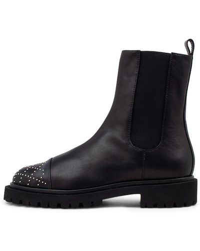 Sol Sana Cali Boot Ss Leather Boots - Black
