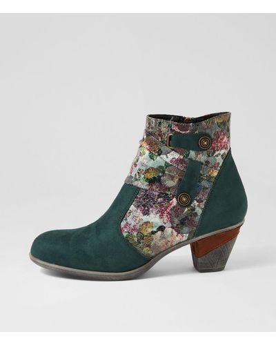 I LOVE BILLY Zeppie Il Microsuede Boots - Green