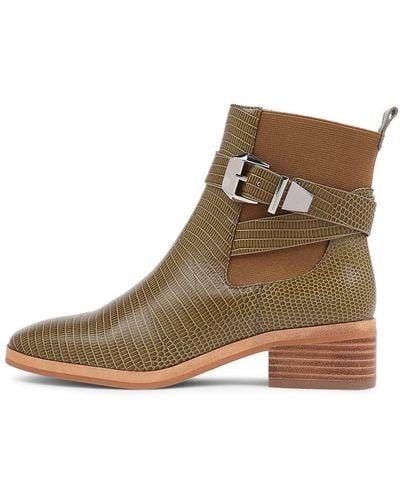Sol Sana Lennox Boot Ss Lizard Leather Boots - Green