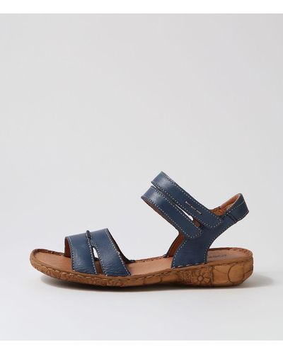 Josef Seibel Rosalie 47 Js Leather Sandals - Blue