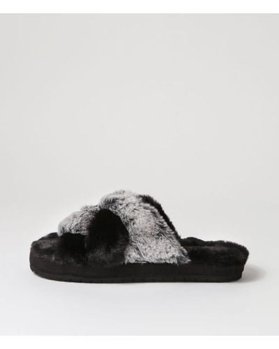 Skechers 167634 Cosy Slide Sk Textile Sandals - Black