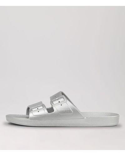 FREEDOM MOSES Slides W Fm Smooth Sandals - White