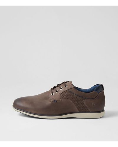 Hush Puppies Stride Hp Oiled Leather Shoes - Brown