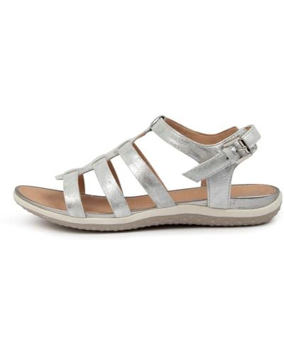 Geox D Vega A Sandal Ge Leather Sandals - White