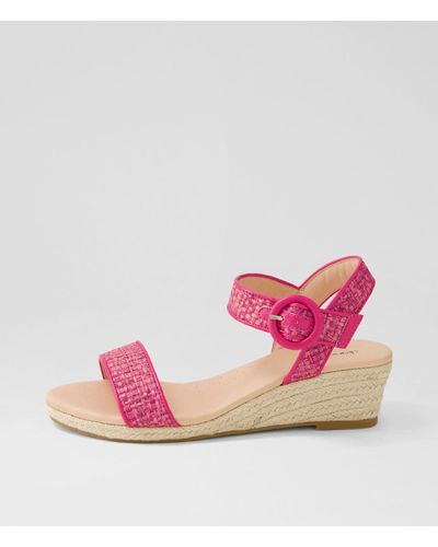 Diana Ferrari Hulep Df Woven Leather Sandals - Pink
