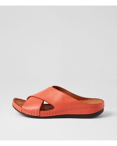 Diana Ferrari Navee Df Leather Sandals - Red