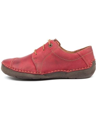 Josef Seibel Fergey 20 Js Leather Shoes - Red