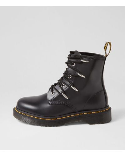 Dr. Martens 1460 8 Tie Boot Dm Leather Boots - Black