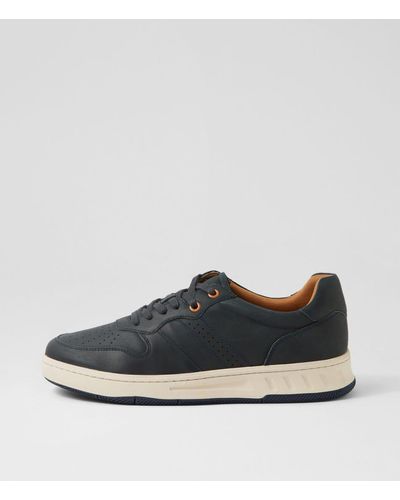 Hush Puppies Swing Hp Leather Trainers - Blue