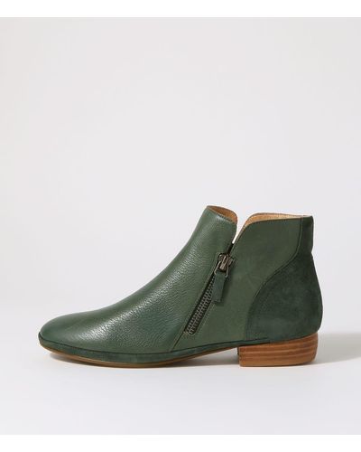 Diana Ferrari Ronele Df Leather Suede Boots - Green