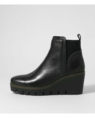 DJANGO & JULIETTE Narry Dj Leather Boots - Black