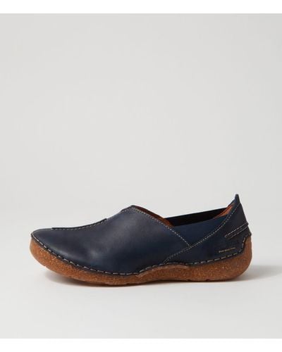 Josef Seibel Fergey 69 Js Leather Shoes - Blue
