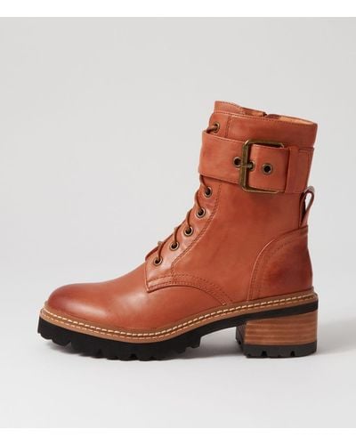 Eos Line Eo Leather Boots - Brown