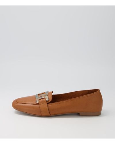Diana Ferrari Neon Df Leather Shoes - Brown