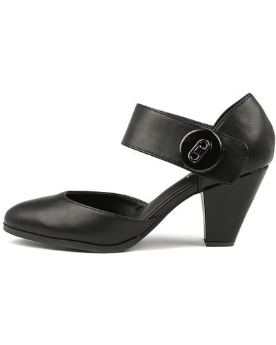 I LOVE BILLY Cyndias Black Black Smooth Patent Black Black Shoes