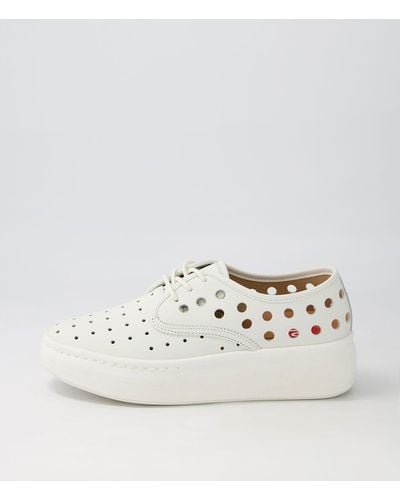 Rollie Derby City Circle Rl Leather Trainers - White