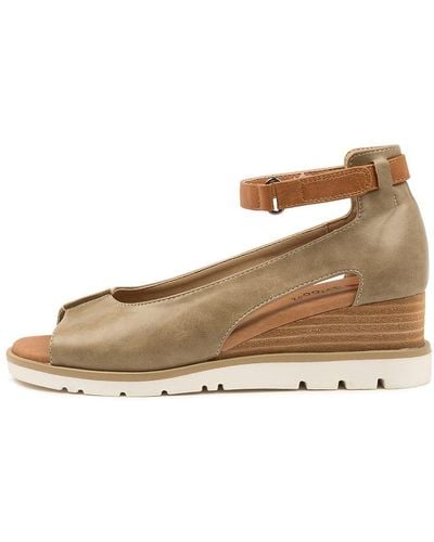 I LOVE BILLY Reney Il Olive Tan Smooth Olive Tan Sandals - Brown