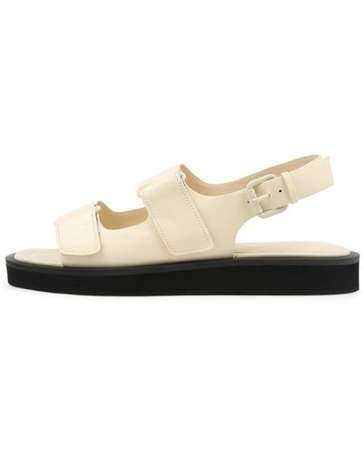 Skin Bora Sn Leather Sandals - White