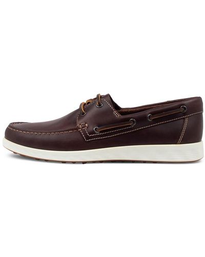 Ecco 540524 S Lite Moc Boat Ek Nubuck Shoes - Brown