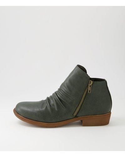 I LOVE BILLY Rosie Il Smooth Boots - Green