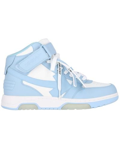 Off-White c/o Virgil Abloh 'out Of Office' High-top Trainers - Blue