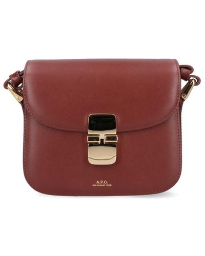 A.P.C. Mini Borsa "Grace" - Rosso