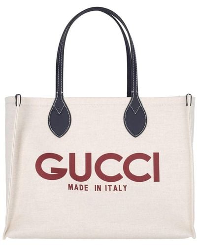 Gucci Printed Tote Bag - Pink