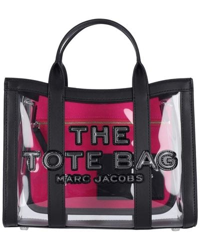 Marc Jacobs Small Transparent Tote Bag - Black