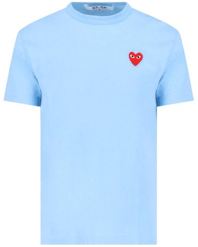 COMME DES GARÇONS PLAY Logo T-shirt - Blue