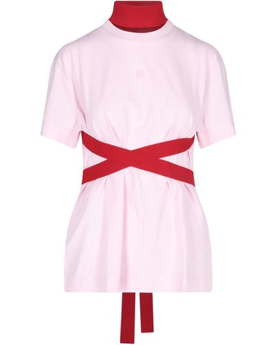 Givenchy T-Shirt Armatura a Contrasto - Rosa