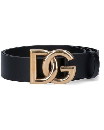 Dolce & Gabbana Cintura "Dg" - Nero