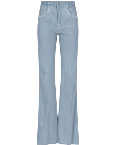 Chloé Jeans a Campana Ricamati - Blu